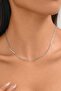 Silver Color Crushed Necklace