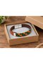 Pervesso Forestline Brown Leather Men's Bracelet - Green Orange Weave - 3