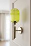Wingmn Green Glass Torch Body Sconce Metal Rustic E27 Single Cafe Boutique Lamp Lighting - 6