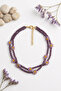 Papatya 2 Rows Handmade Crystal Anklet - 2