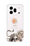 Honor 600 Pro Compatible Sun and Moon 777 Pattern Transparent Phone Case
