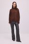 Wide-Legged Leather Pants with Elastic Waist - 3