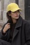 Faded Effect Corduroy Textured Velvet Hat - Yellow - 2