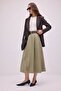 High Waist Belt Detail Skirt - 3