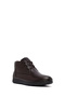 Men's Brown Zippered Leather Boots Wm832003Dv - 8