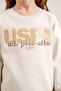 4-14 Years Licensed Us Polo Assn Girls' Set-Latte - 6