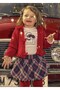 Baby Girl Navy Blue Plaid Skirt Set