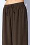 Women's Coffee-Colored Tie-Up Shirt and Wide-Leg Pants Set - 5