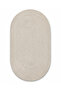 Oval Jute Door Mat 40X60 cm Knitted Textured Decorative Rug - 2