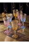 Set of 6 Luxury Gold Gilded Colored 70 ml Mini Presentation and Coffee Side Glasses - 3