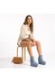 Eve; Blue Denim, Wedge Heeled Women's Boots - 4
