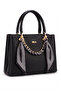 Handbag Black Multi-Compartment Stylish Women's Hand Shoulder Bag - 3