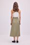 High Waist Belt Detail Skirt - 6