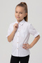 Girl's Short Sleeve Pearl Detailed Sleeve Ruffle Pocket Shirt 23 April 29 October Show Outfit - 2