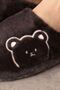 Kogi Brown Teddy Bear Detailed Plush Women's Winter House Slippers - 3