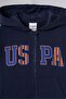 3-18 Months Licensed U.S. Polo Assn. Baby Boy Romper-Navy Blue - 3