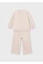 Girl's Cream Dog Detailed Tracksuit Set - 4