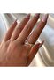 Women's Gold Color Adjustable Stone Spiral Ring - 2