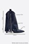 Lola Navy Blue Zippered Pointed Toe Women's Heeled Boots - 4