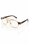Berina Unisex Ellipse Gold Leopard Frame Ultra Light Blue Block Glasses with Blue Light Filter - 3