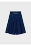 Girl's Denim Skirt-Looking Pants - 4