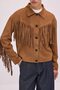 Tasseled Suede Short Jacket - 2