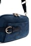 Navy Blue - Navy Blue Suede Women's Crossbody Bag Sp1256 - 4