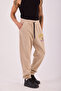 Men's Beige Oxford Jogger Pants - 5