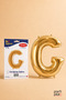 Gold Foil Balloon Letter g 16 Inch 40 Cm, Gold Color Name and Birthday Party Decoration