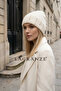 Ribbed Knit Row Pearl Detailed Women's Beanie
