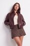 Buttoned Faux Leather Jacket - 3