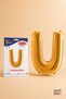 Gold Foil Balloon Letter U 40 Inch 102 Cm, Helium Compatible Gold Color Large Size Letter Balloon