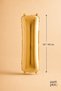 Gold Foil Balloon Letter I 16 Inch 40 Cm, Gold Color Name and Birthday Party Decoration - 2