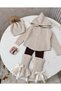 Girls' Knitwear Set: Sweater, Leggings, Tights, Beanie - 3