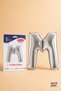 Silver Foil Balloon Letter m 40 Inches 102 Cm, Helium Compatible Silver Color Large Size Letter Balloon