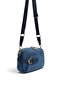 Navy Blue - Navy Blue Suede Women's Crossbody Bag Sp1256 - 2