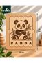 🧩   Montessori Wooden Panda Puzzle 20X25 cm |   Panda Themed Educational Wooden Puzzle |   Children's Puzzle Toy 🐼 🌿 - 2