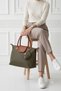 Soft Canvas Parachute Fabric Voluminous Women's Hand and Shoulder Bag