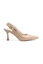 Women's Pointed Toe 8 cm New Trend Heeled Closed Toe Open Back Full Mold Classic Heeled Shoes