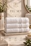 Premium 3-Piece Hand Towel 100% Cotton 250 Gr Hotel Quality Luxury Series