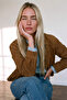 Camel Shirt Collar Buttoned Lined Suede Jacket - 4