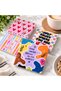 Colorful Ceramic Coasters Set of 4, 10x10 cm – Decorative Drink Coasters with Inspirational Quotes, Cork Backing, Fun Modern Table Coasters for Home, Office & Coffee Table - 5