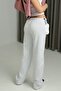 Relaxed Cut Pocketed Elastic Waist Sweatpants White - 4
