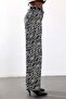 Black Zebra Patterned Trousers 035 - 5