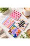 Colorful Ceramic Coasters Set of 4, 10x10 cm – Decorative Drink Coasters with Inspirational Quotes, Cork Backing, Fun Modern Table Coasters for Home, Office & Coffee Table