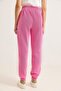 3-Strap Pink Tracksuit with Elasticated Ankles - 5