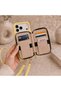 iPhone 18 Pro (6.3 Inch) Compatible Premium Lux Leather Case with Open Sides, Slim Design, Wallet, Zipper, Card Holder, Crossbody Neck Strap, and Drawstring Strap - 4