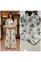 Green Patchwork Print Cotton Co-Ord Set - RMD9304 | Green-Size:L-40-Inches