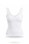 Ecru V-Neck Jersey Undershirt 02295