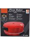 1800W Red Electric Countertop Pizza Maker